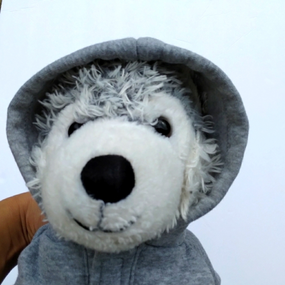 🌹Host Pick!🌹 Grey Dog Hoodie Size Medium - Picture 2 of 4